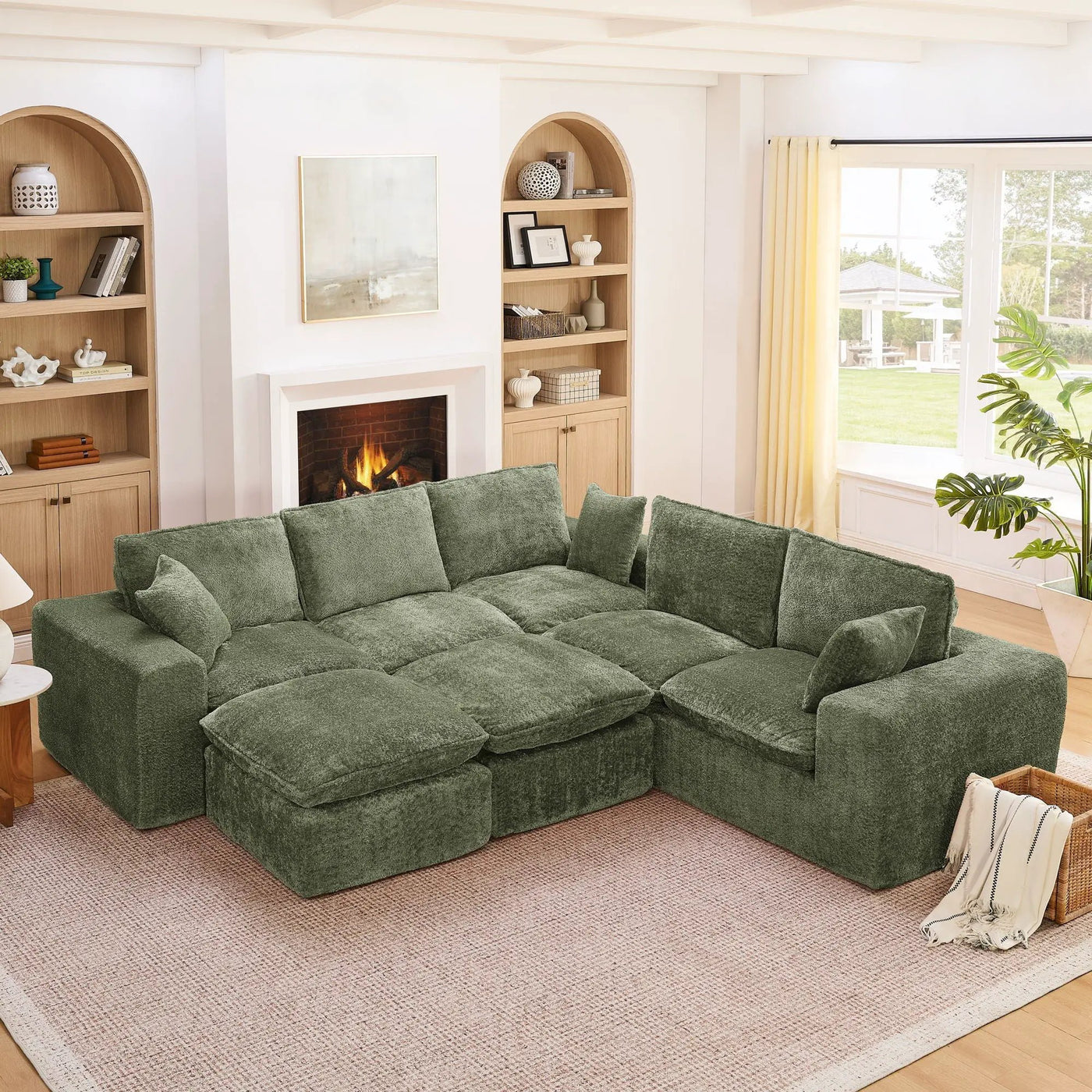 Sectional Sofa With Moveable Ottoman by HouseOfZazla