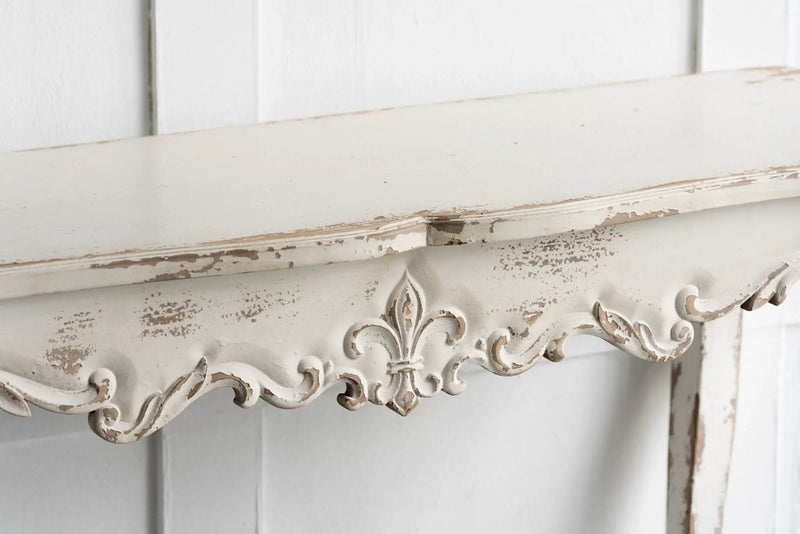 Slimline wash Console Table, For Hallway Living Room Bedroom - White Washed by HouseOfZazla
