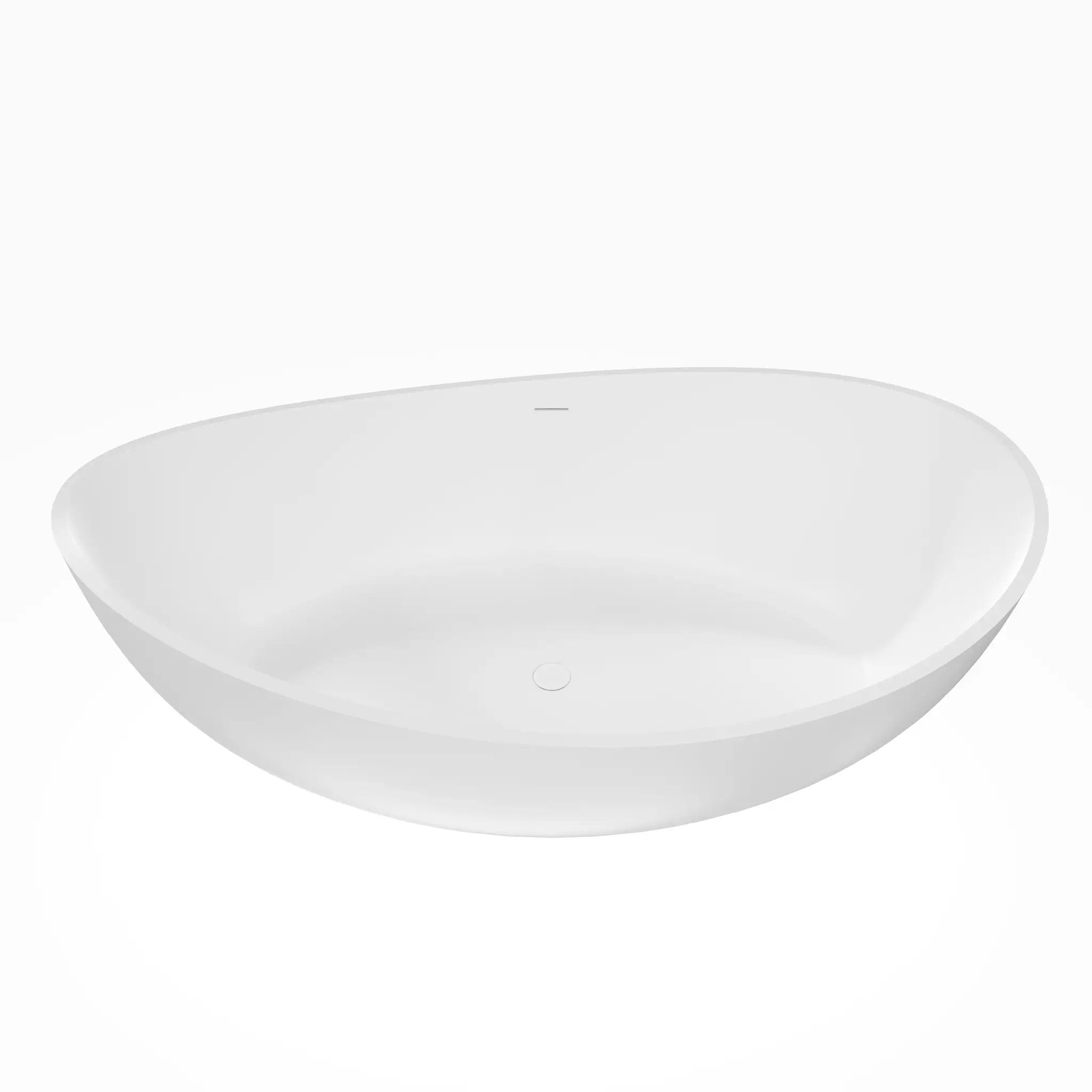 70 Inch Freestanding Solid Surface Soaking Bathtub by HouseOfZazla