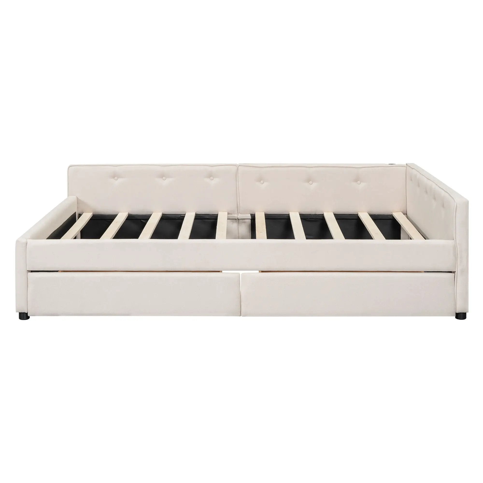Platform Bed With USB Ports by HouseOfZazla