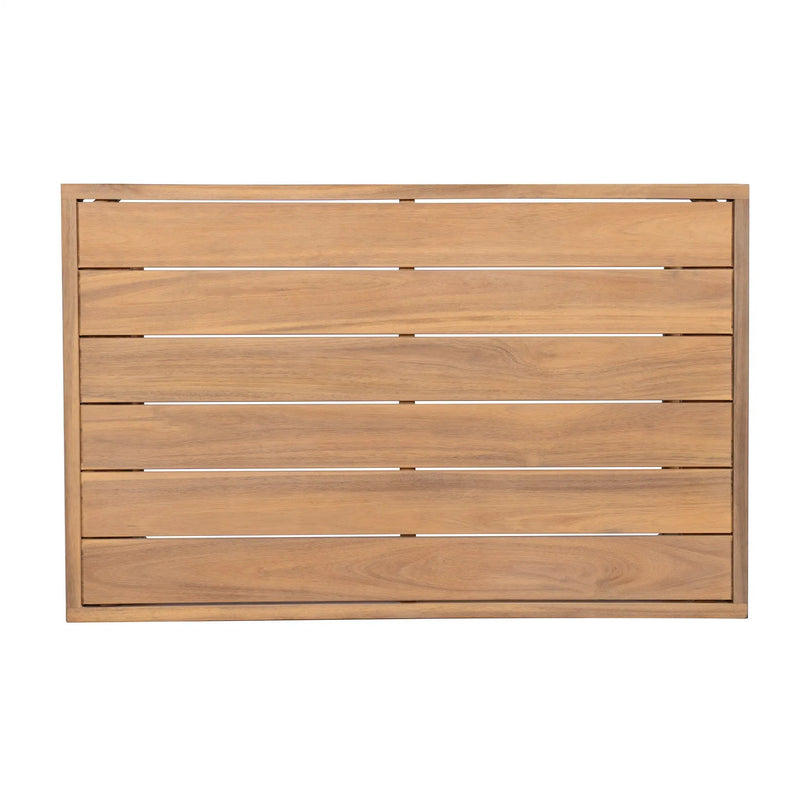 Patio Acacia Wood Chat Set, Club Chair + Coffee Table with Water-resistant Cushion by HouseOfZazla