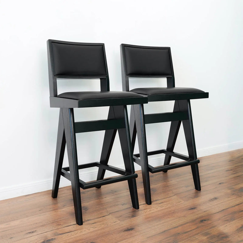 Keira - Bar Stool (Set of 2) - Black by HouseOfZazla