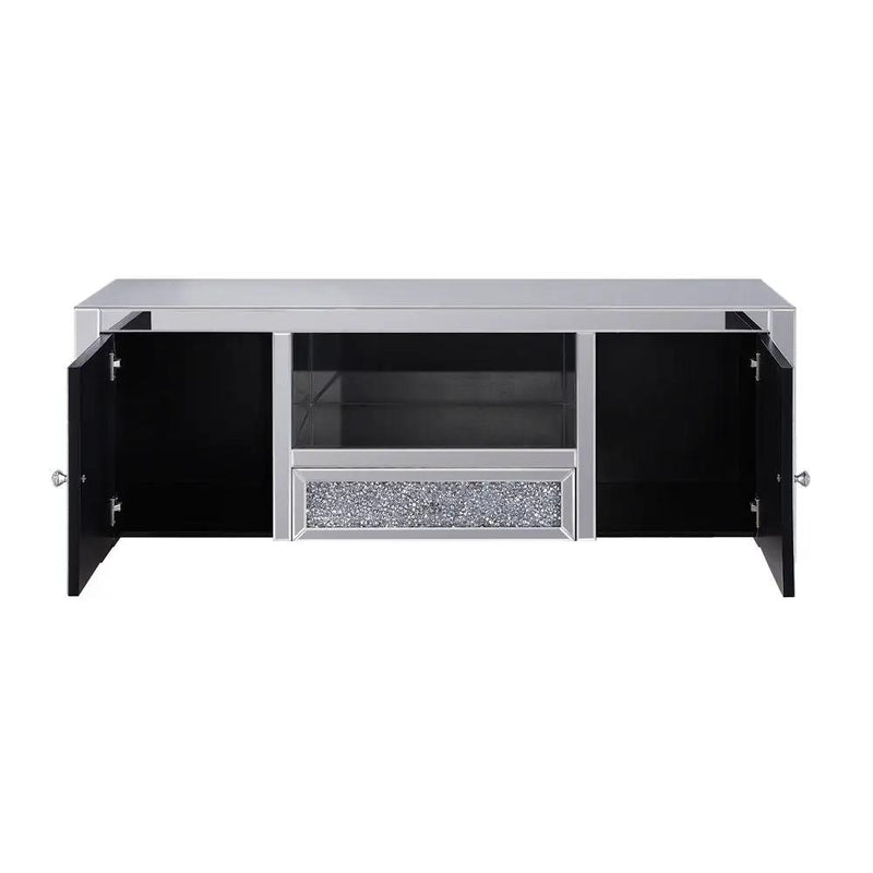 Noralie - TV Stand - Mirrored & Faux Diamonds by Unique Piece Furniture