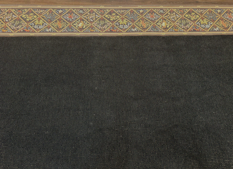 Palace Sized Stark Area Rug 12x19, Black Carpet by Jewel Rugs