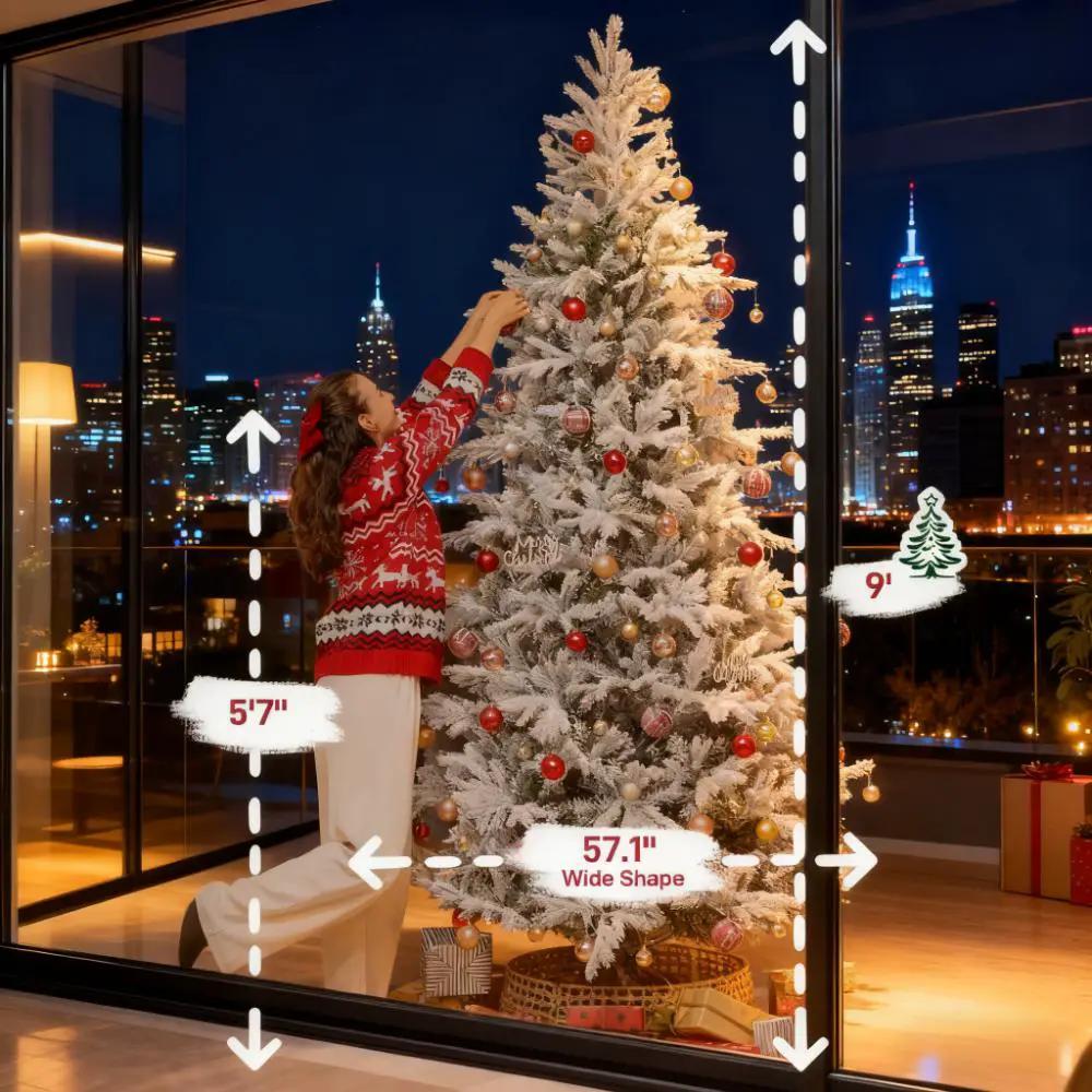 9 Ft Artificial Christmas Tree With Realistic Branches by HouseOfZazla