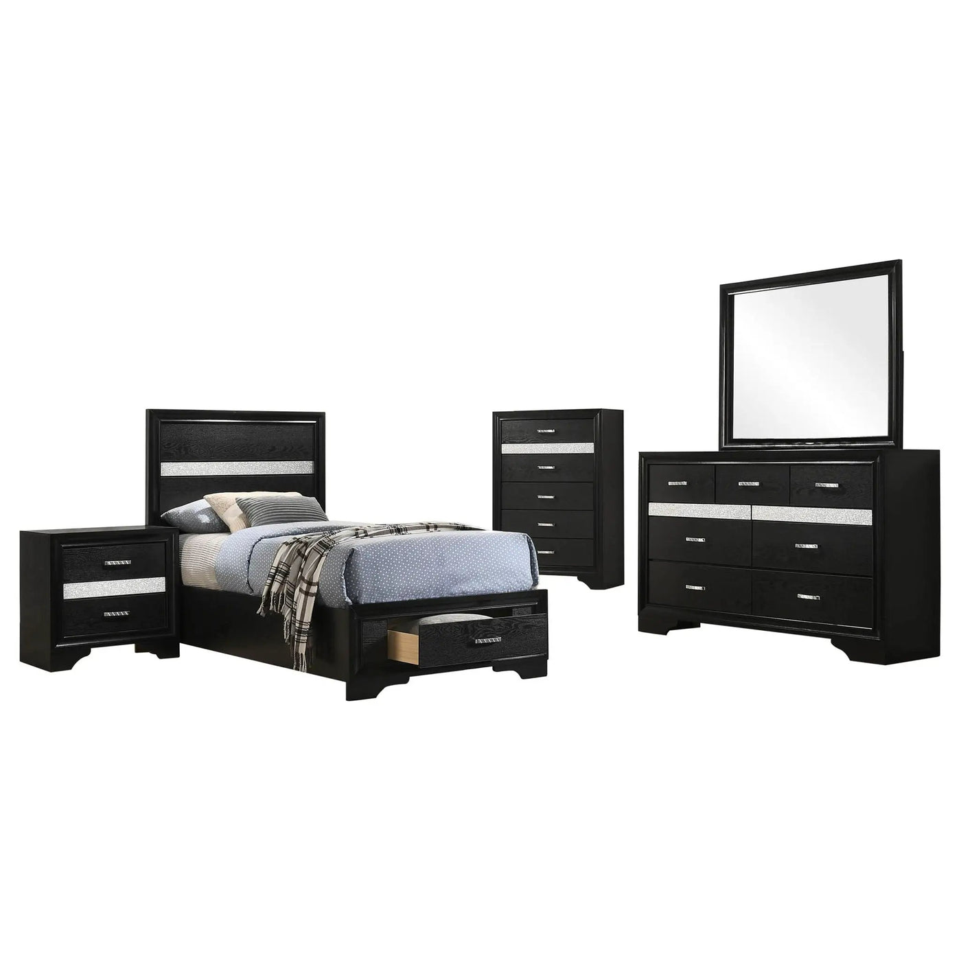 Annie - 5 Piece Bedroom Set by HouseOfZazla