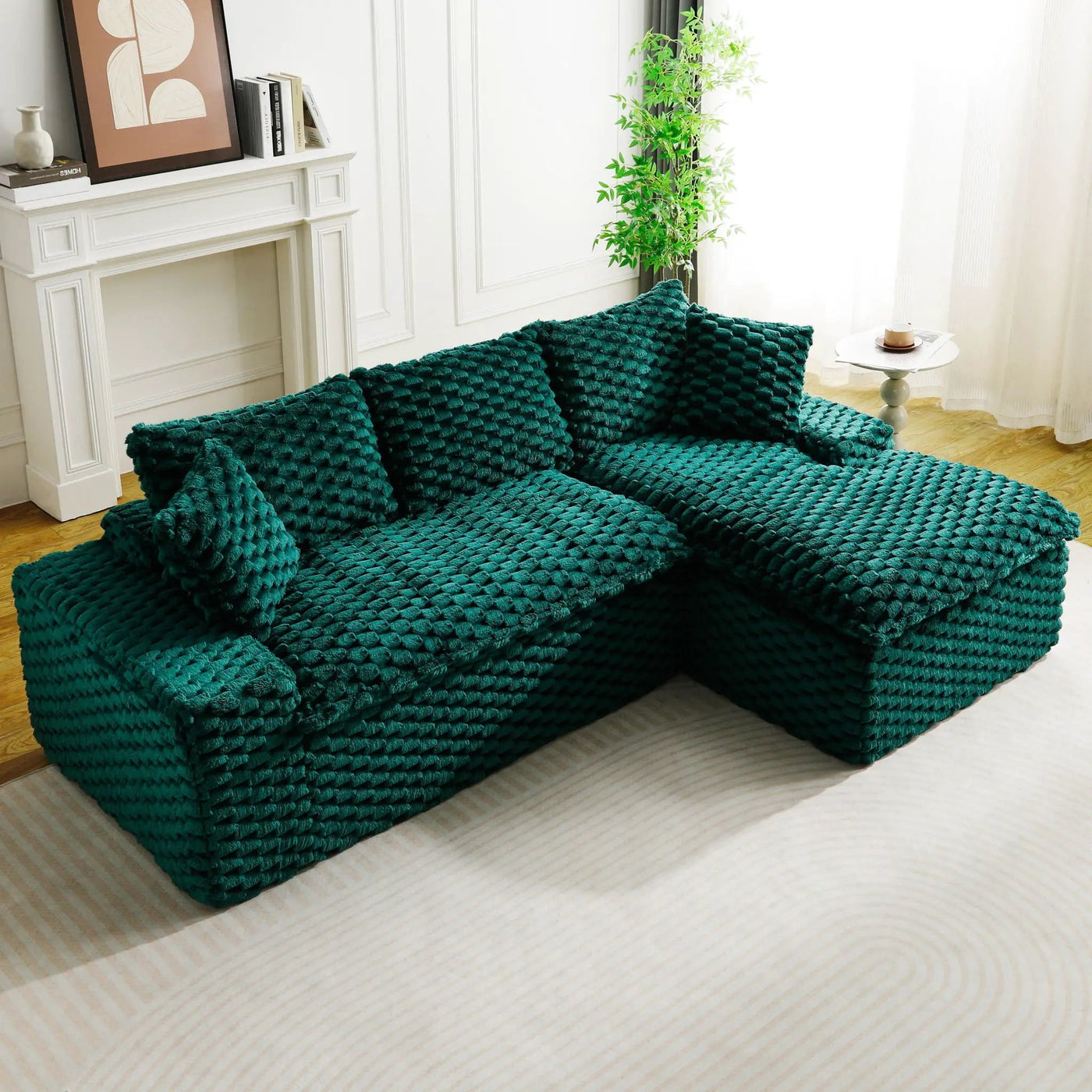 Modular Sofa, Convertible Twin Seat With Chaise Lounge by HouseOfZazla