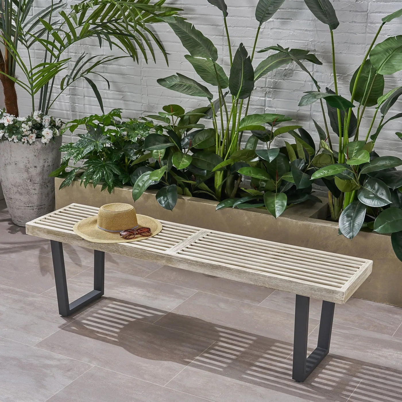 Intrinsic Outdoor Dining Bench With Slat Top by HouseOfZazla