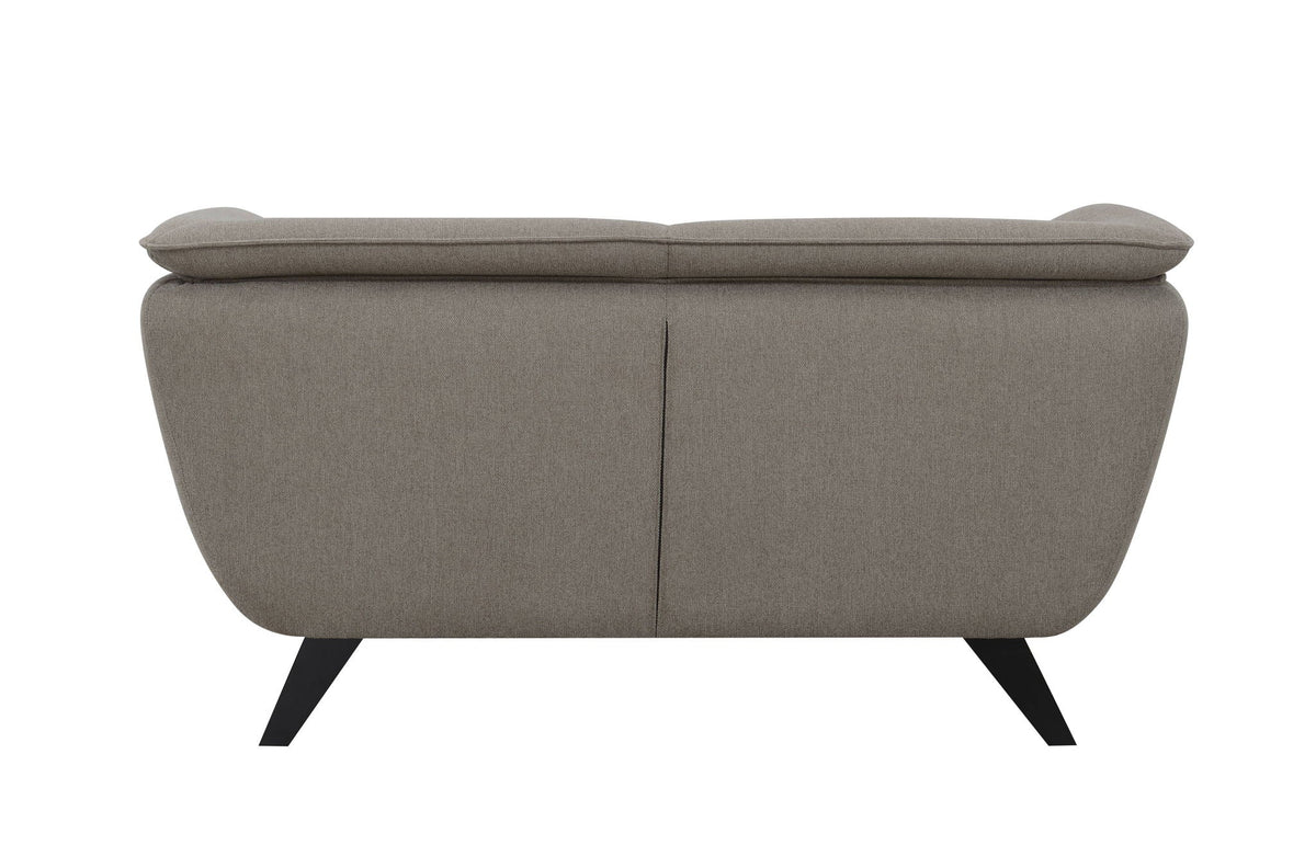 Nayeli Boucle Loveseat with Pocket Coil Seating - Gray or Dark Brown, photo 3 of 8