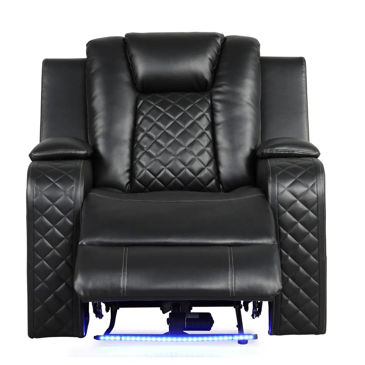 Benz - Power Recliner Set With LED Lighting And USB Charging by HouseOfZazla