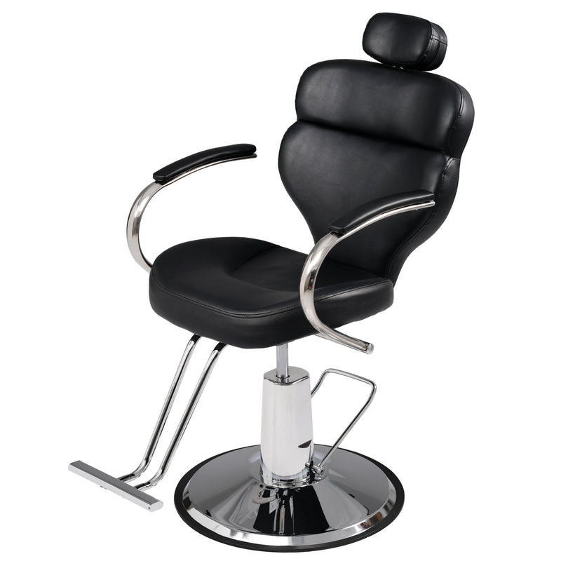Premium Reclining barber Chair Salon Chair for Hair Stylist with Heavy Duty Hydraulic Pump, 360° Rotation, Tattoo Chair  Shampoo Beauty Salon Equipment,  Max Load Weight 330 Lbs, photo 9 of 10