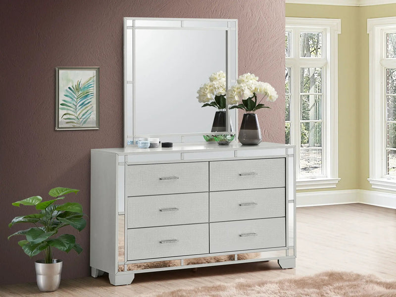 Madison - Dresser - Silver Champagne by Unique Piece Furniture