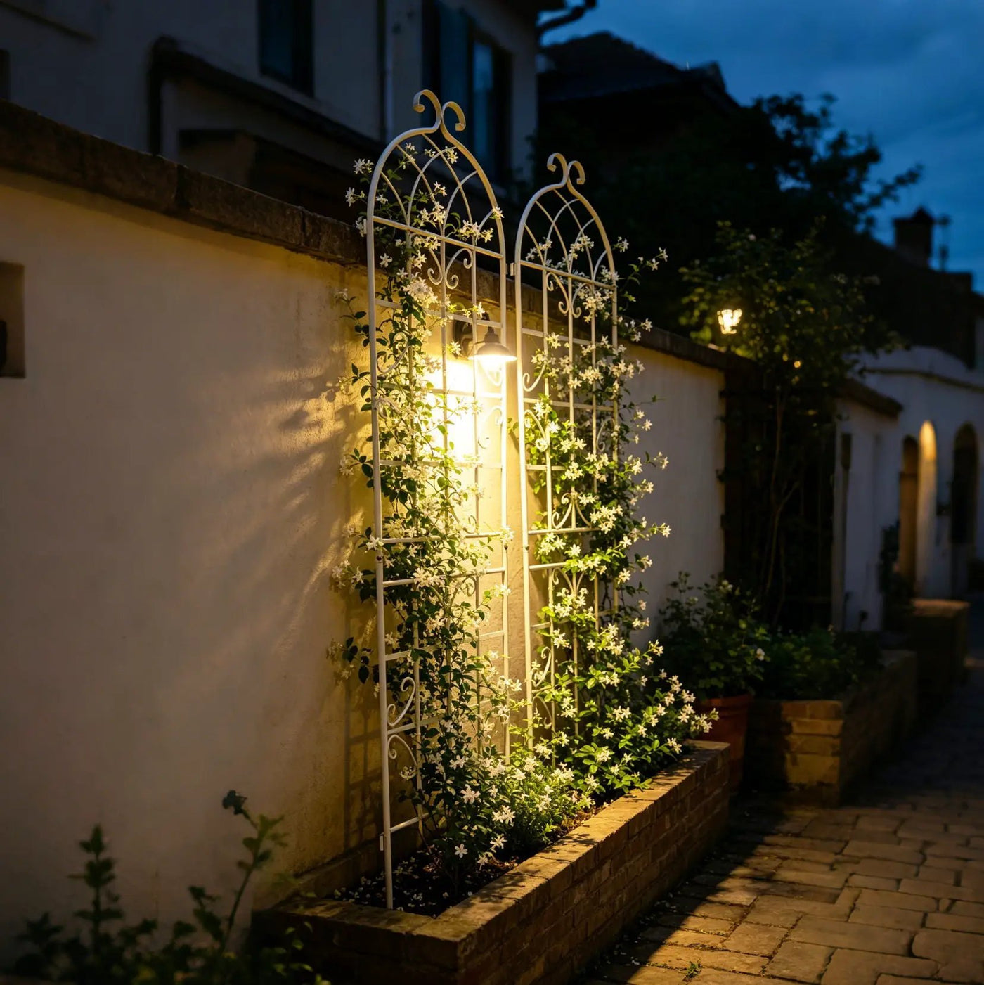 Metal Garden Rustproof Trellis For Climbing Plants Outdoor Flower Support by HouseOfZazla