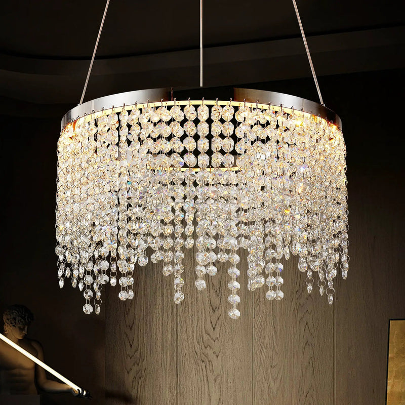 16-Inch Luxury Crystal LED Chandelier by HouseOfZazla