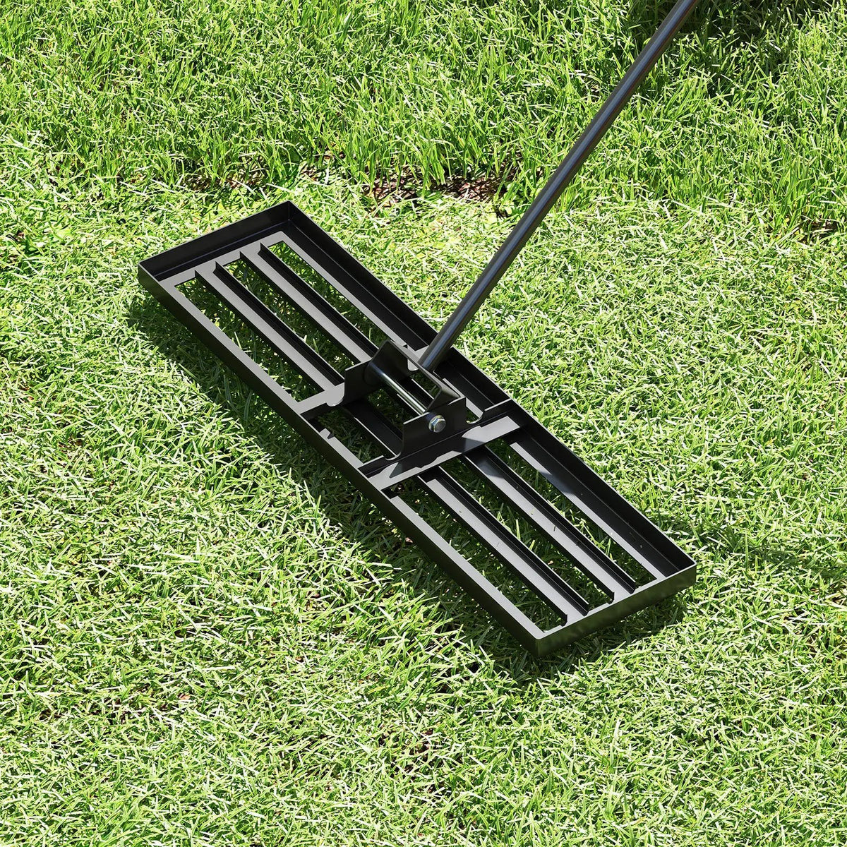 36 x 10 Inch Lawn Leveling Rake with Ergonomic Handle by DirectDeals