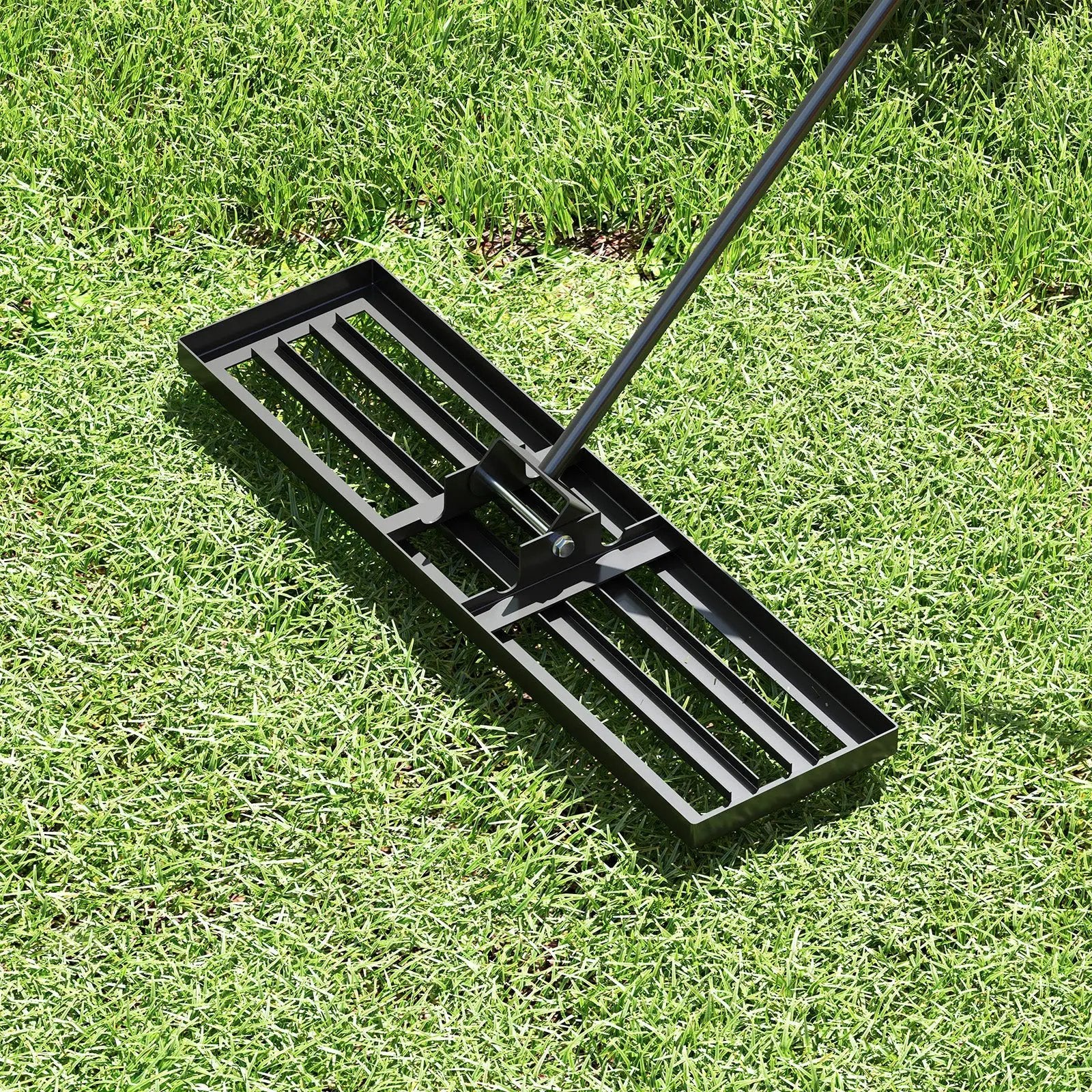 36 x 10 Inch Lawn Leveling Rake with Ergonomic Handle by DirectDeals