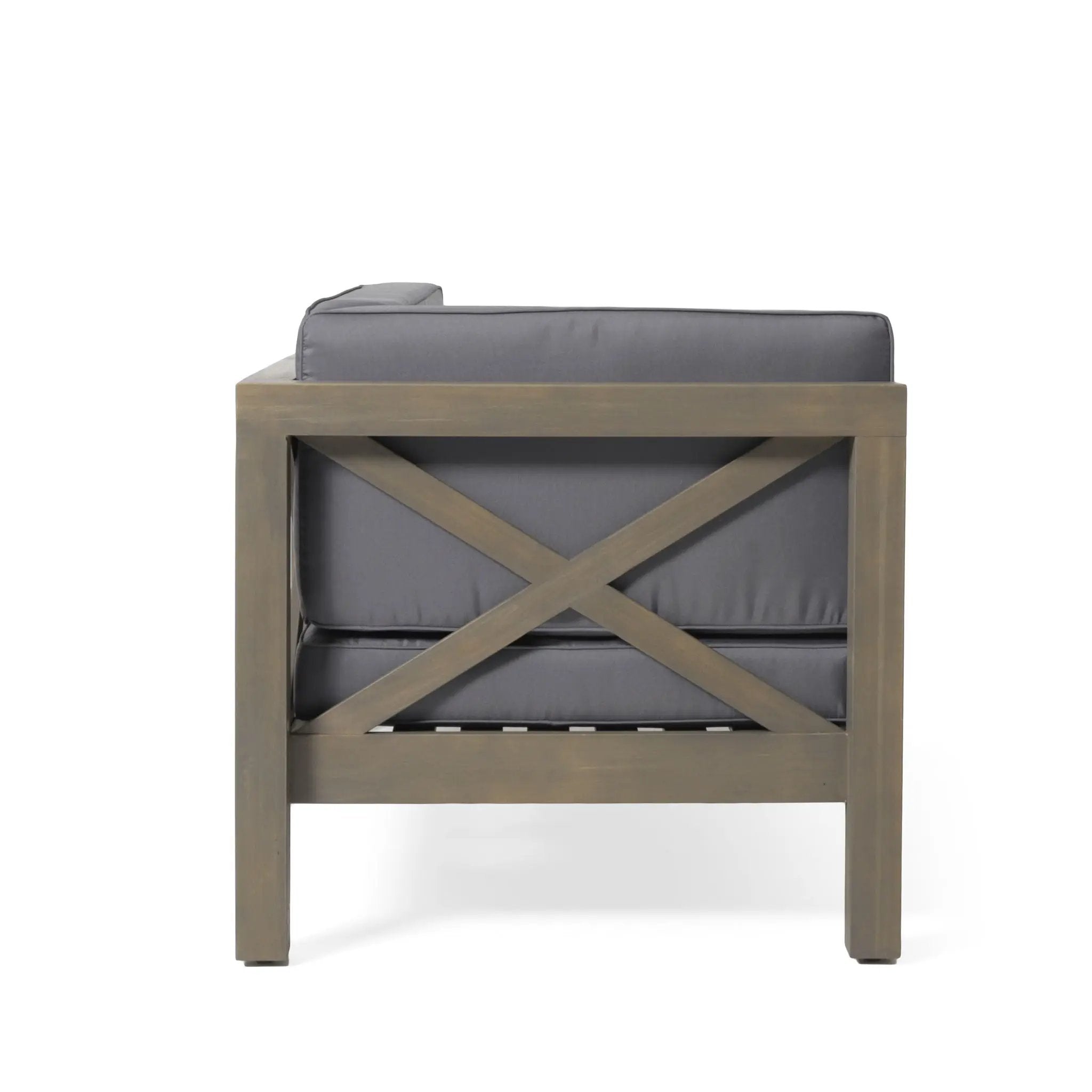 Brava - X Back Corner Bench by HouseOfZazla