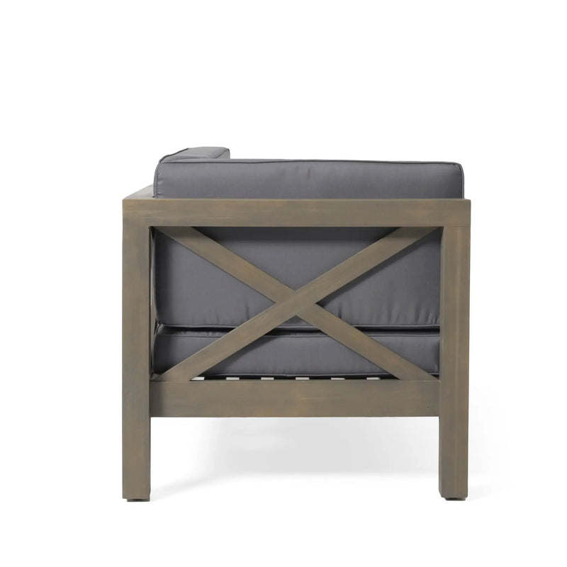 Brava - X Back Corner Bench by HouseOfZazla