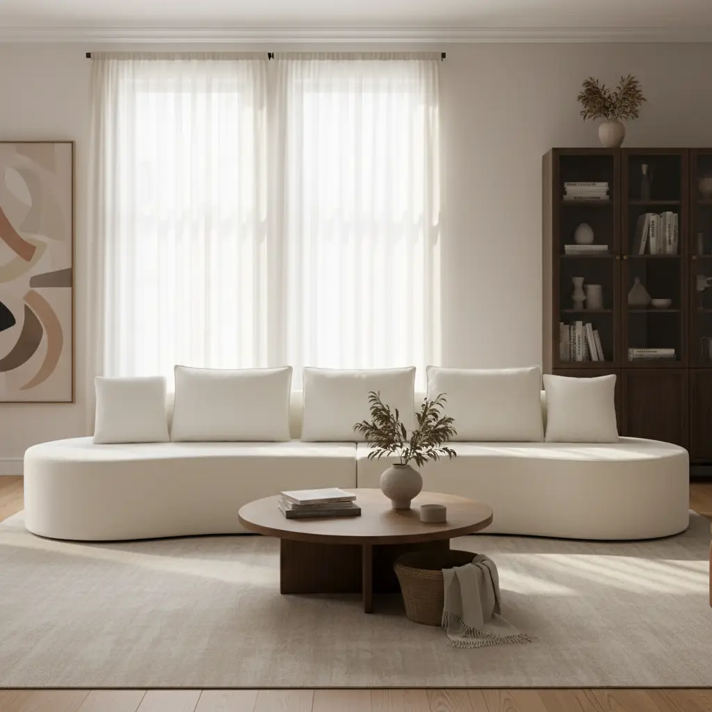 138.6" Modern Curved Modular Sectional Sofa by HouseOfZazla