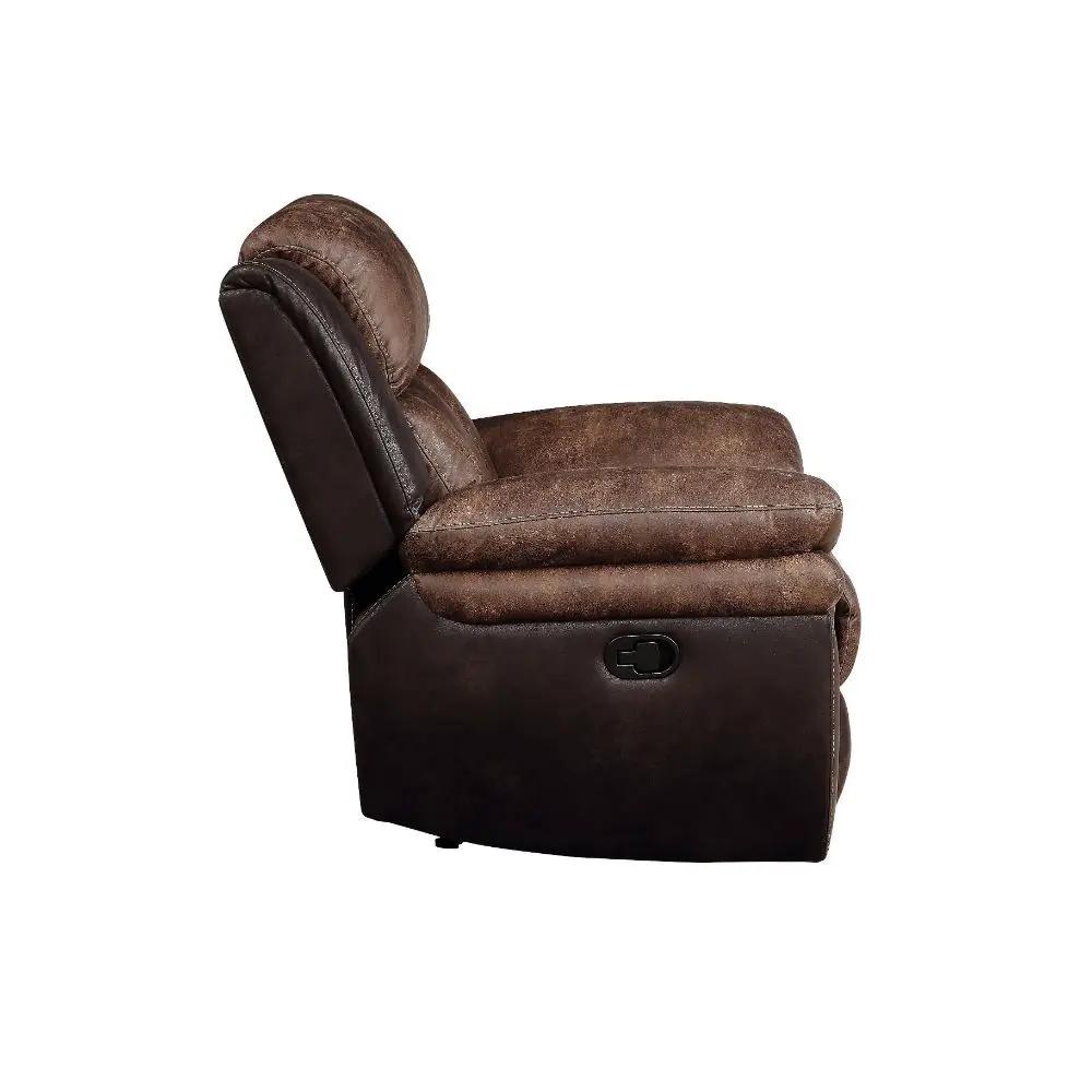 Jaylen - Motion Recliner - Toffee & Espresso Polished Microfiber by Unique Piece Furniture
