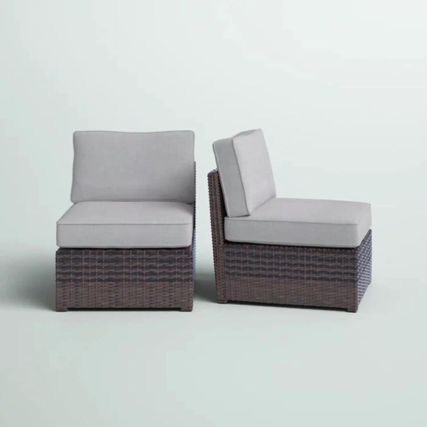 Armless Patio Chair With Cushions by HouseOfZazla