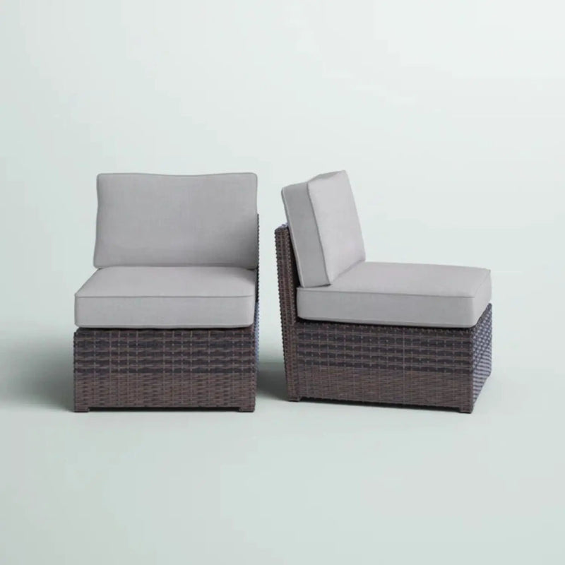 Armless Patio Chair With Cushions by Unique Piece Furniture