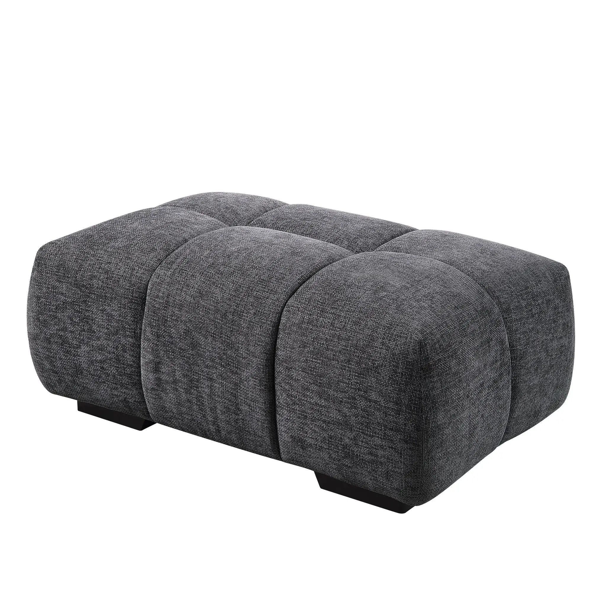 Chosen - Chenille Ottoman - Gray by Unique Piece Furniture