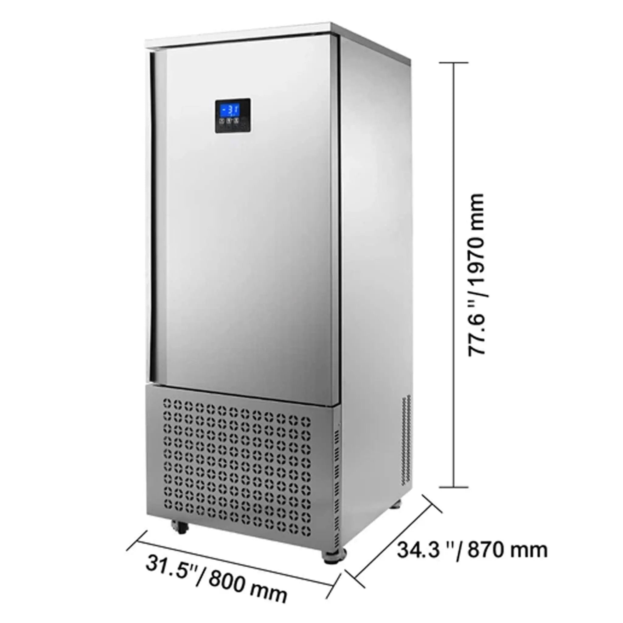 370L Commercial Freestanding Blast Freezer With 15 Trays For Chilling Seafood & Gelato (SAK98170) by SAKSBY WHOLESALE