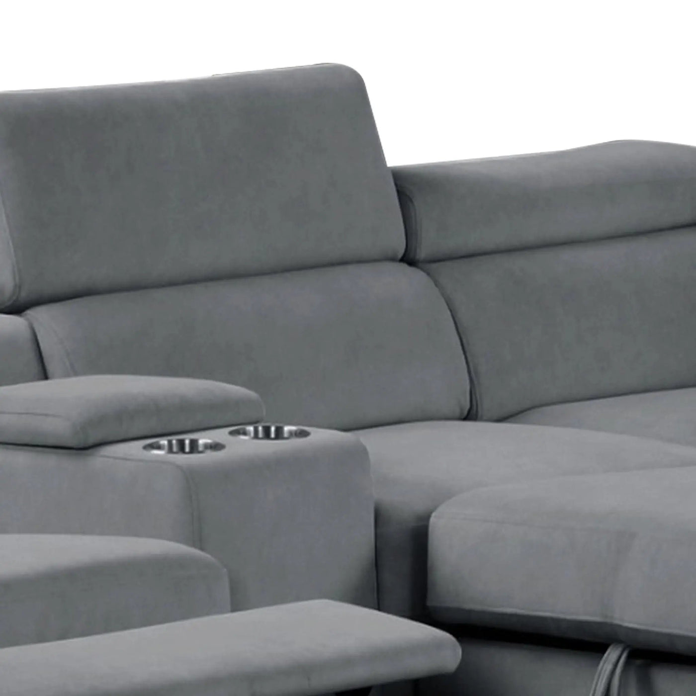 Harvey - Power Recliner Sleeper Sectional by HouseOfZazla