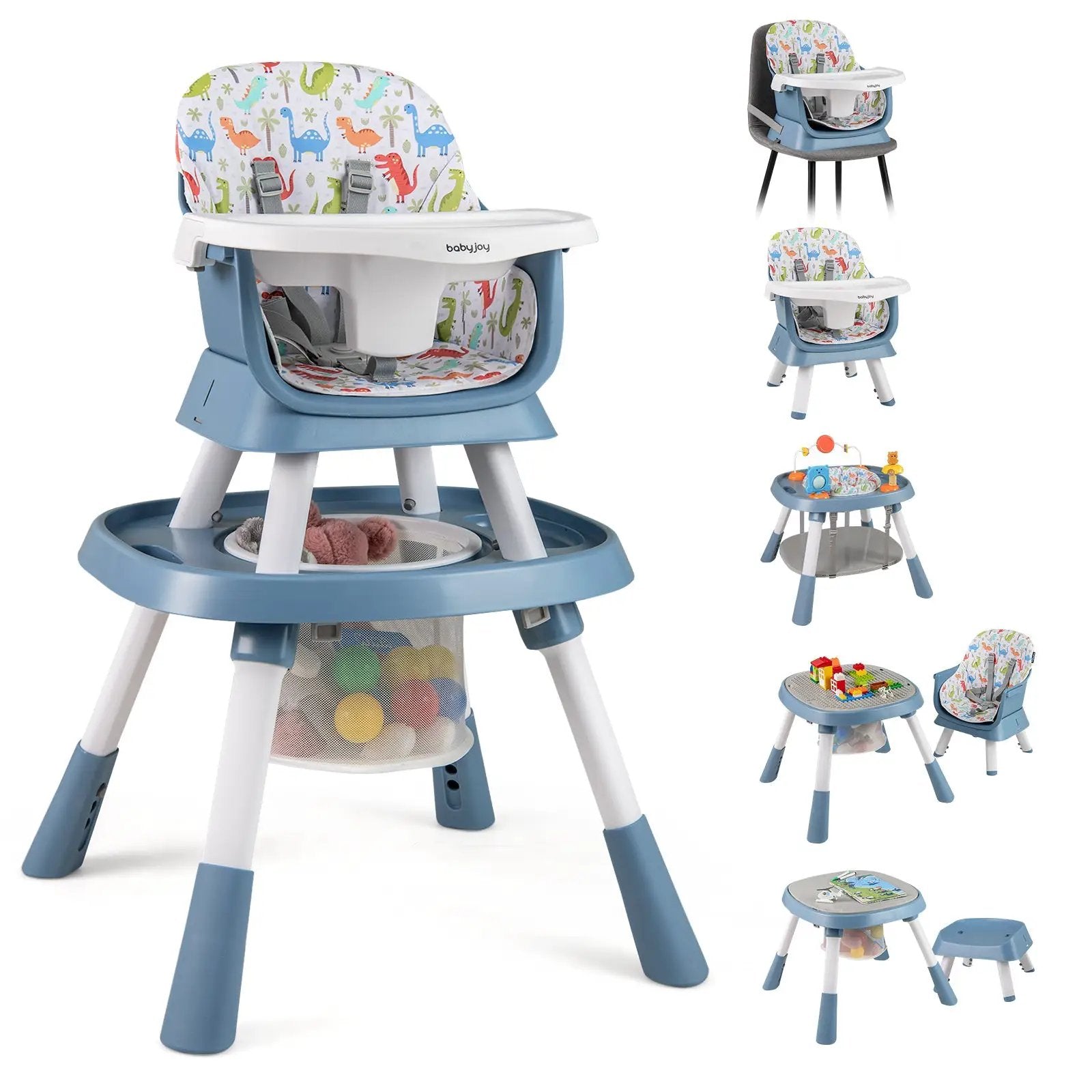 16-in-1 Baby High Chair with Activity Center and Booster Seat for Babies and Toddlers by DirectDeals