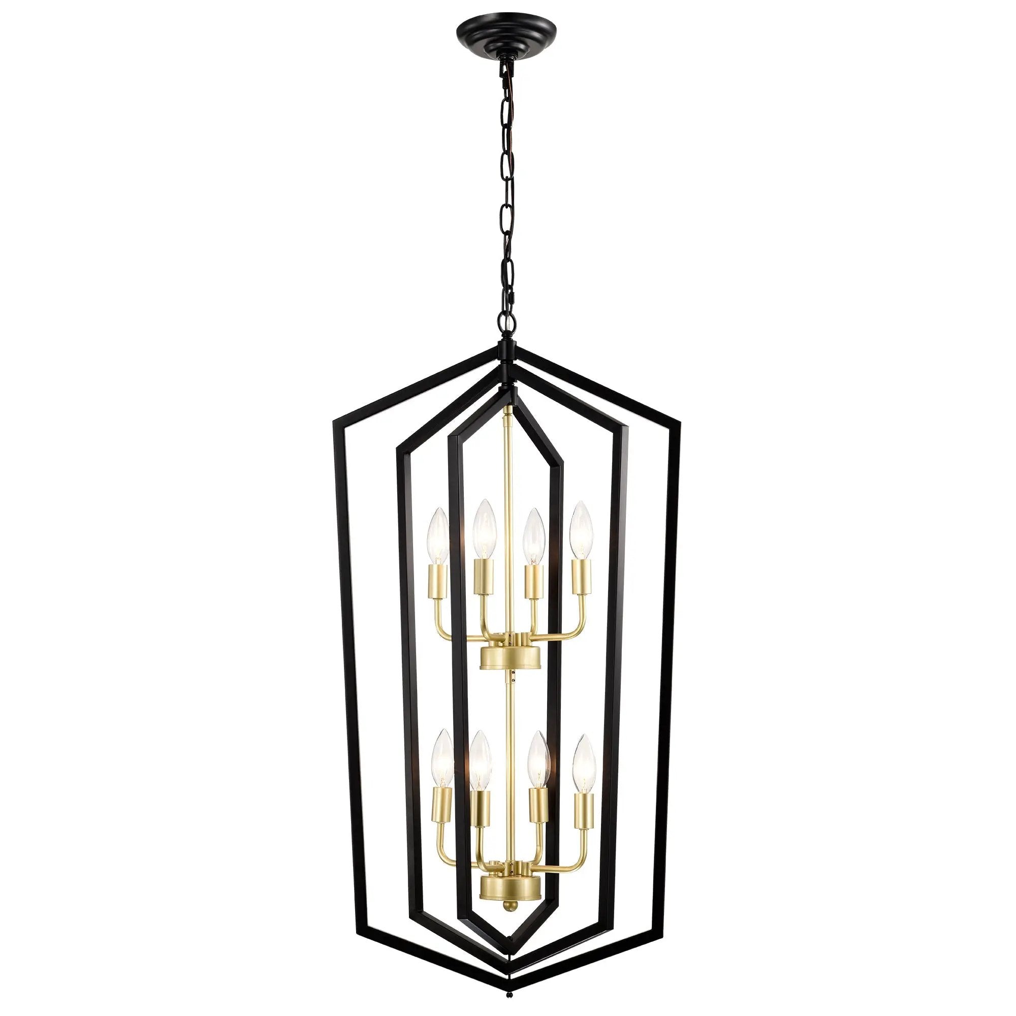 8-Light Lantern Tired Farmhouse Ceiling Hanging Light by HouseOfZazla