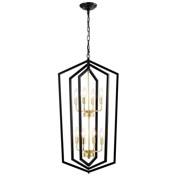 8-Light Lantern Tired Farmhouse Ceiling Hanging Light