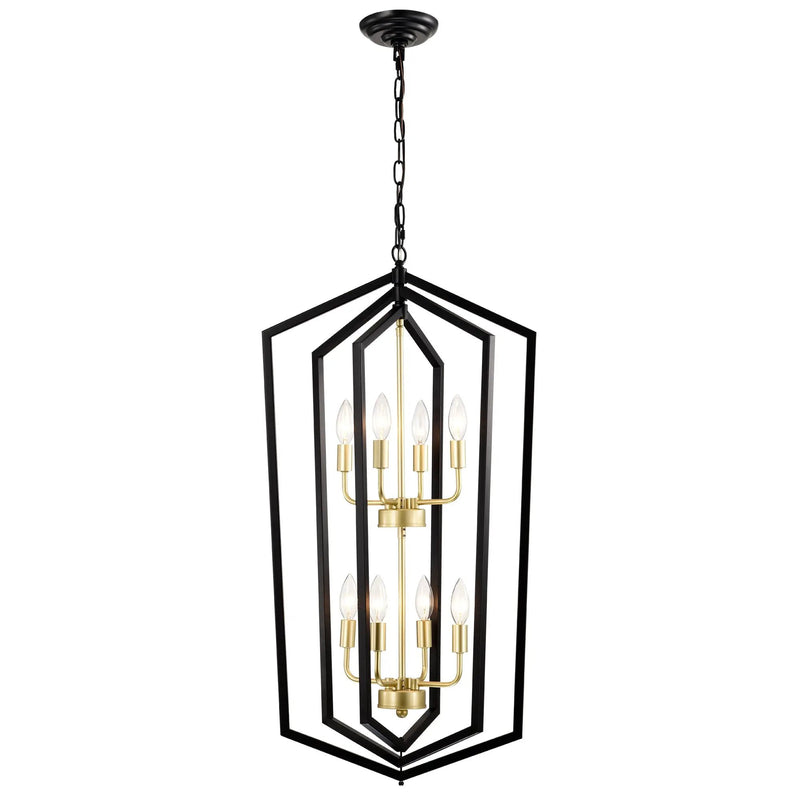 8-Light Lantern Tired Farmhouse Ceiling Hanging Light by HouseOfZazla