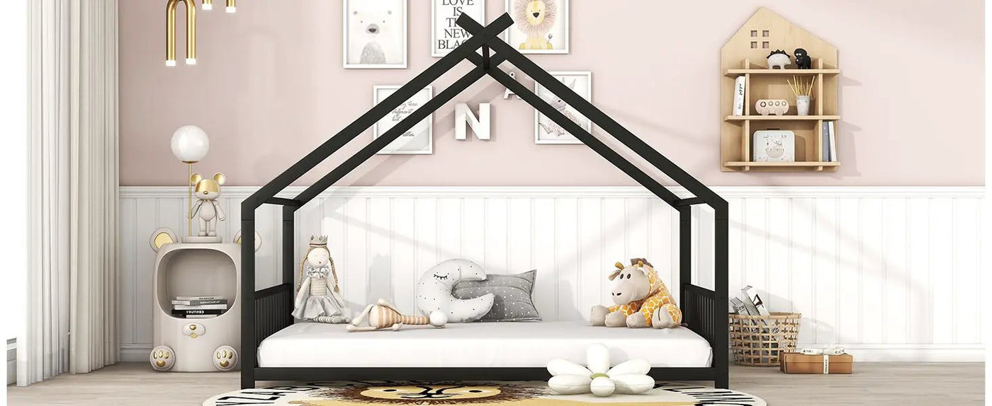 Metal House Bed by HouseOfZazla