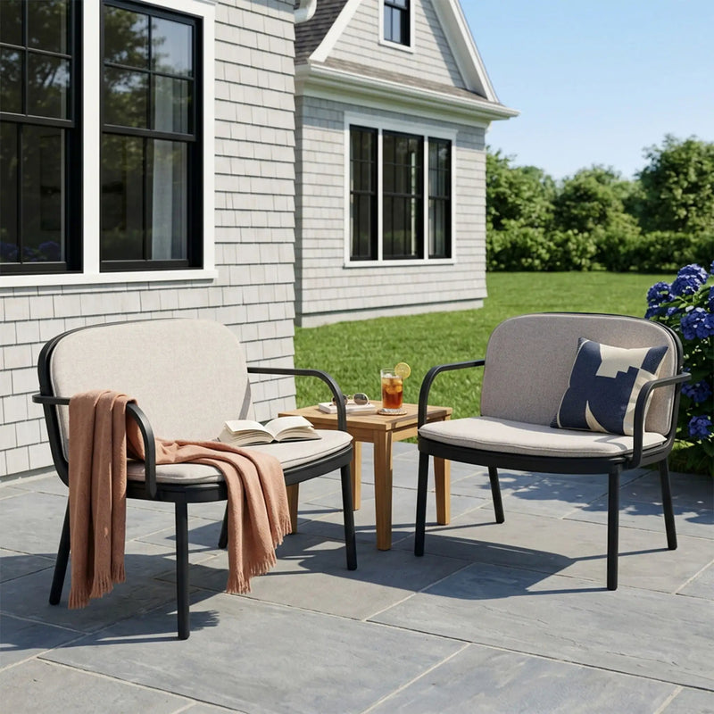 Luna Outdoor Club Chair Set of 2 by HouseOfZazla