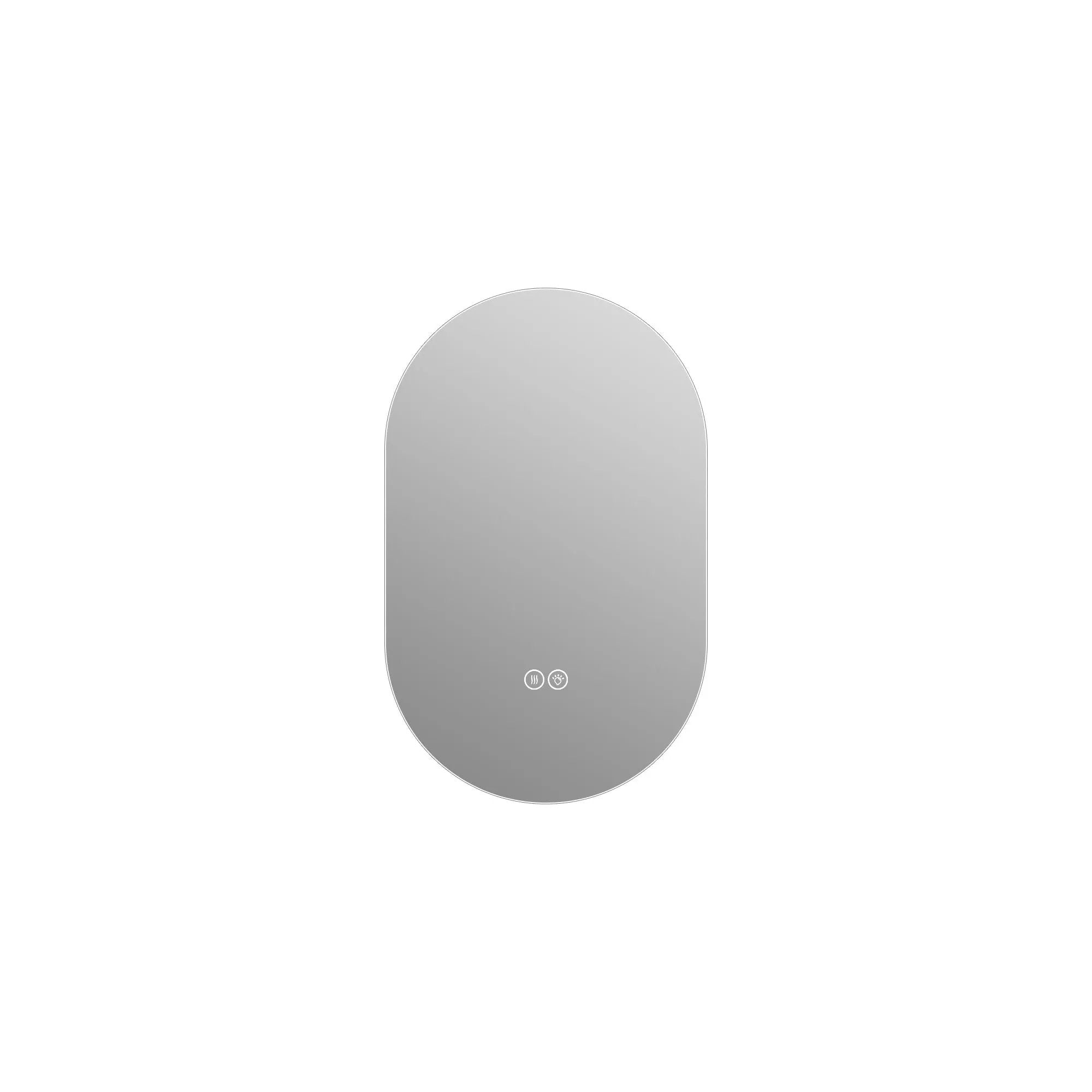 Smart Wall Mounted LED Touch Screen Mirror With Anti-Fog Function And Adjustable Lighting by Unique Piece Furniture