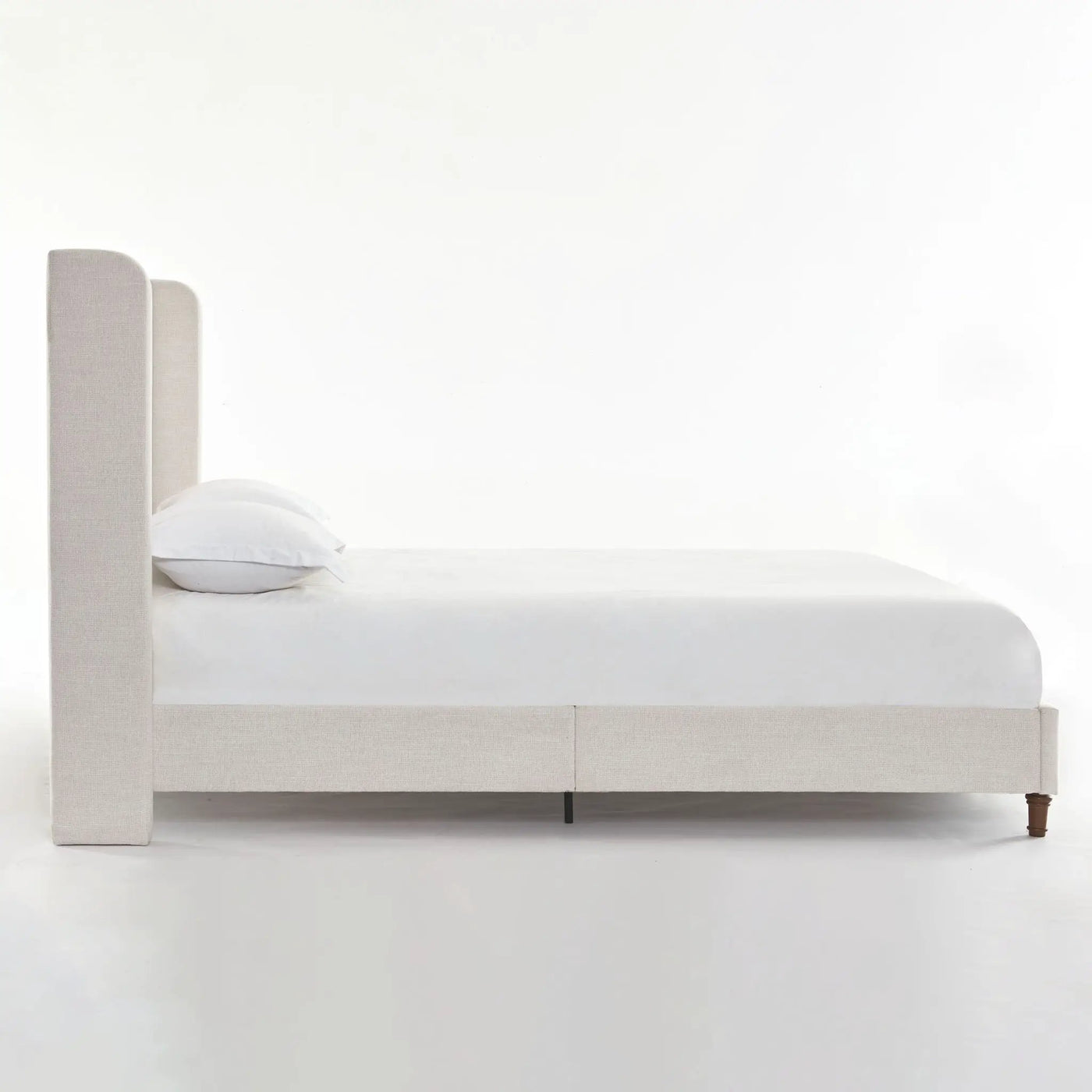 Harper - Tall Headboard Upholstered Bed / High Headboard / Elegant Simplicity / No Box Spring Needed by HouseOfZazla