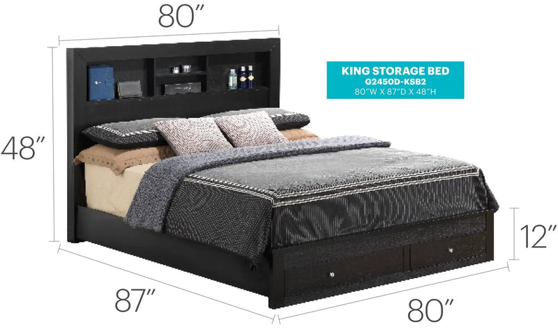 Stylish Storage Bed For Modern Spaces by Unique Piece Furniture