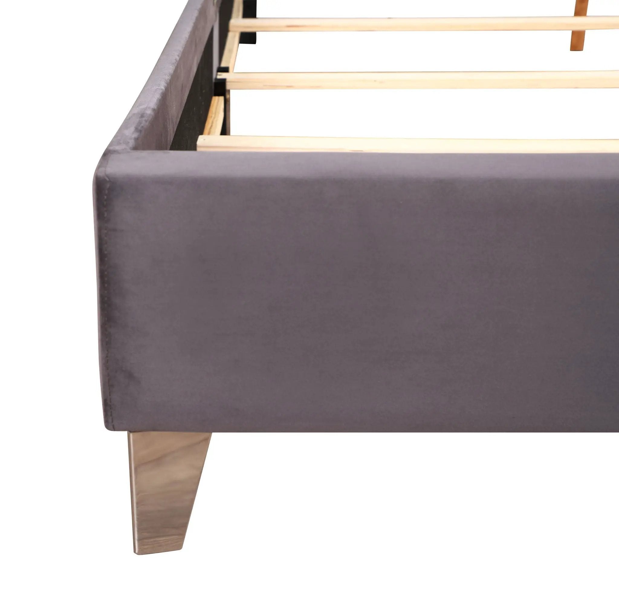 Upholstered Nailhead Trim Chic Bed by Unique Piece Furniture