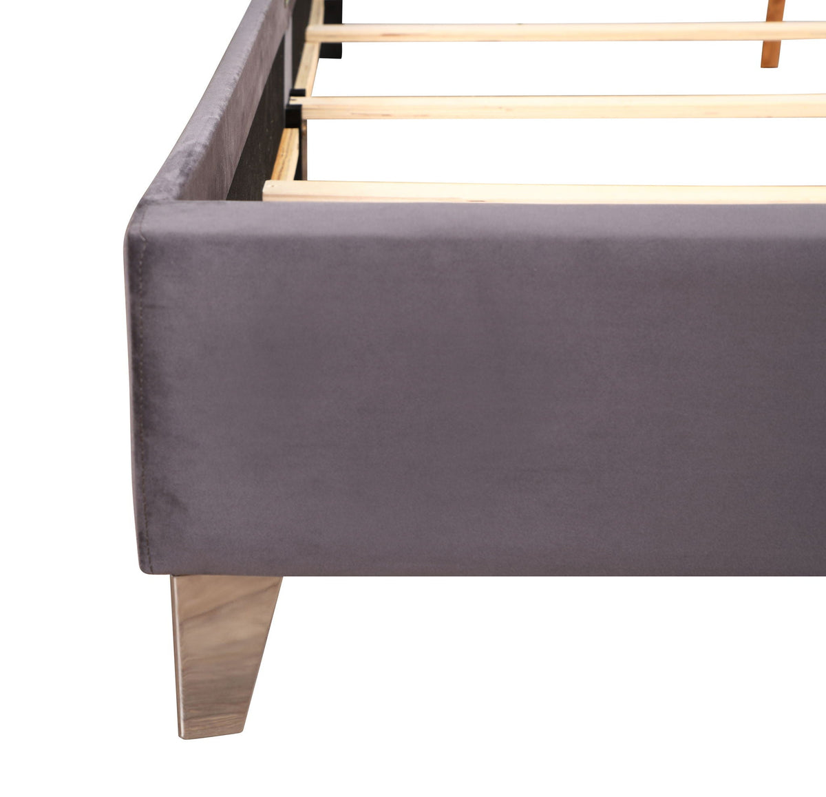 Upholstered Nailhead Trim Chic Bed with Tufted Headboard - Multiple Colors, photo 15 of 40