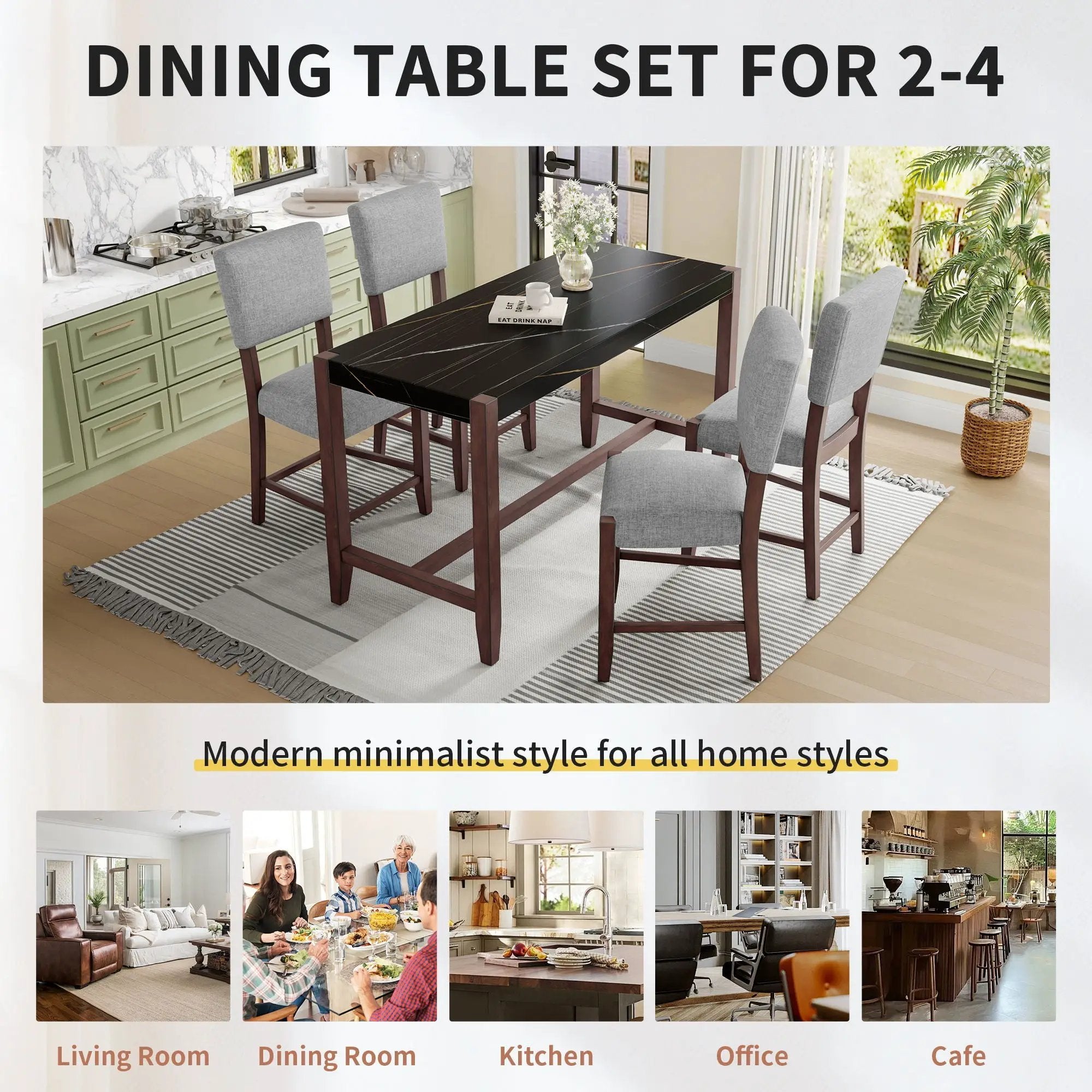 Counter Height Bar Table For Kitchen by Unique Piece Furniture