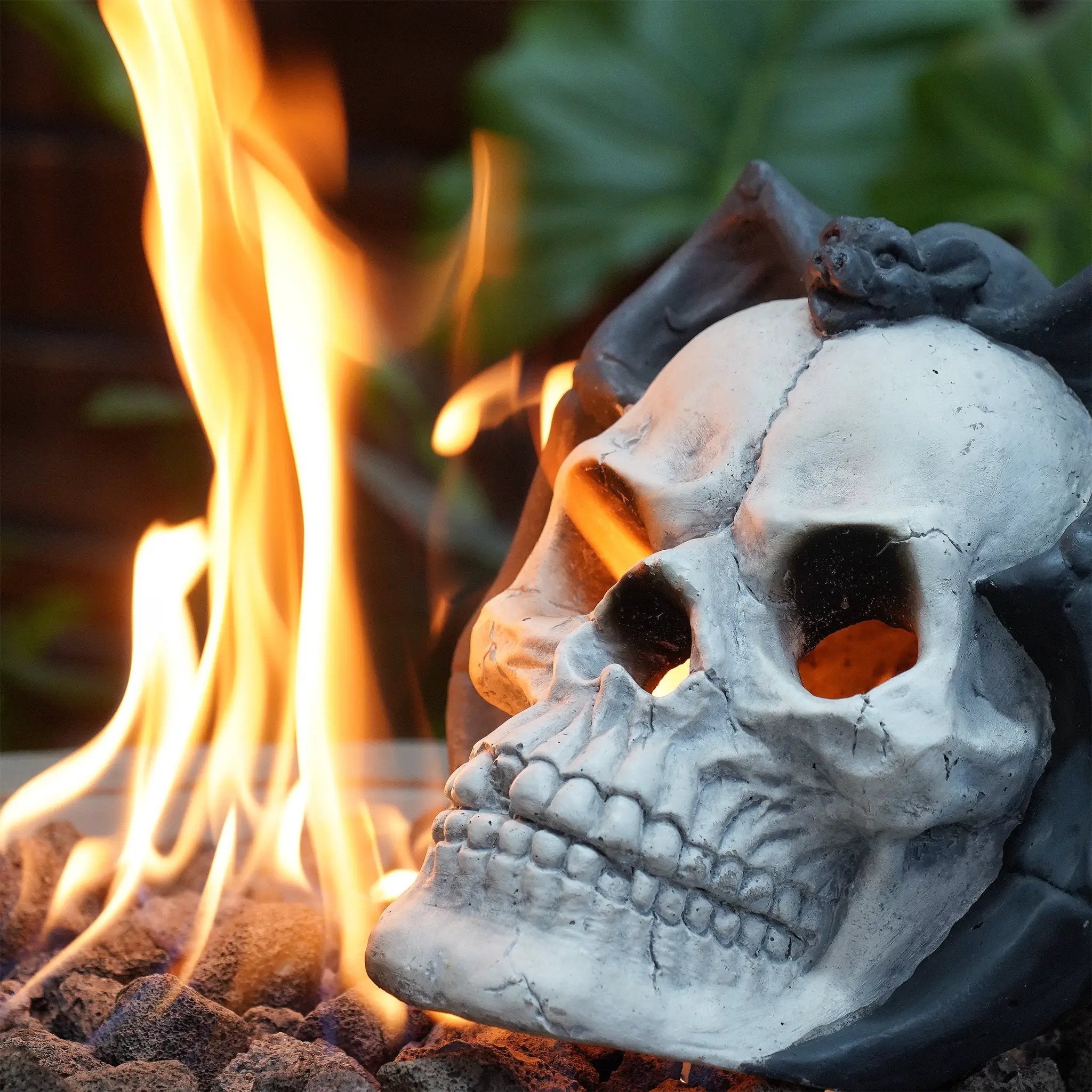 Hand-Welded Fire Pit Skull That Channels Halloween Flame by HouseOfZazla