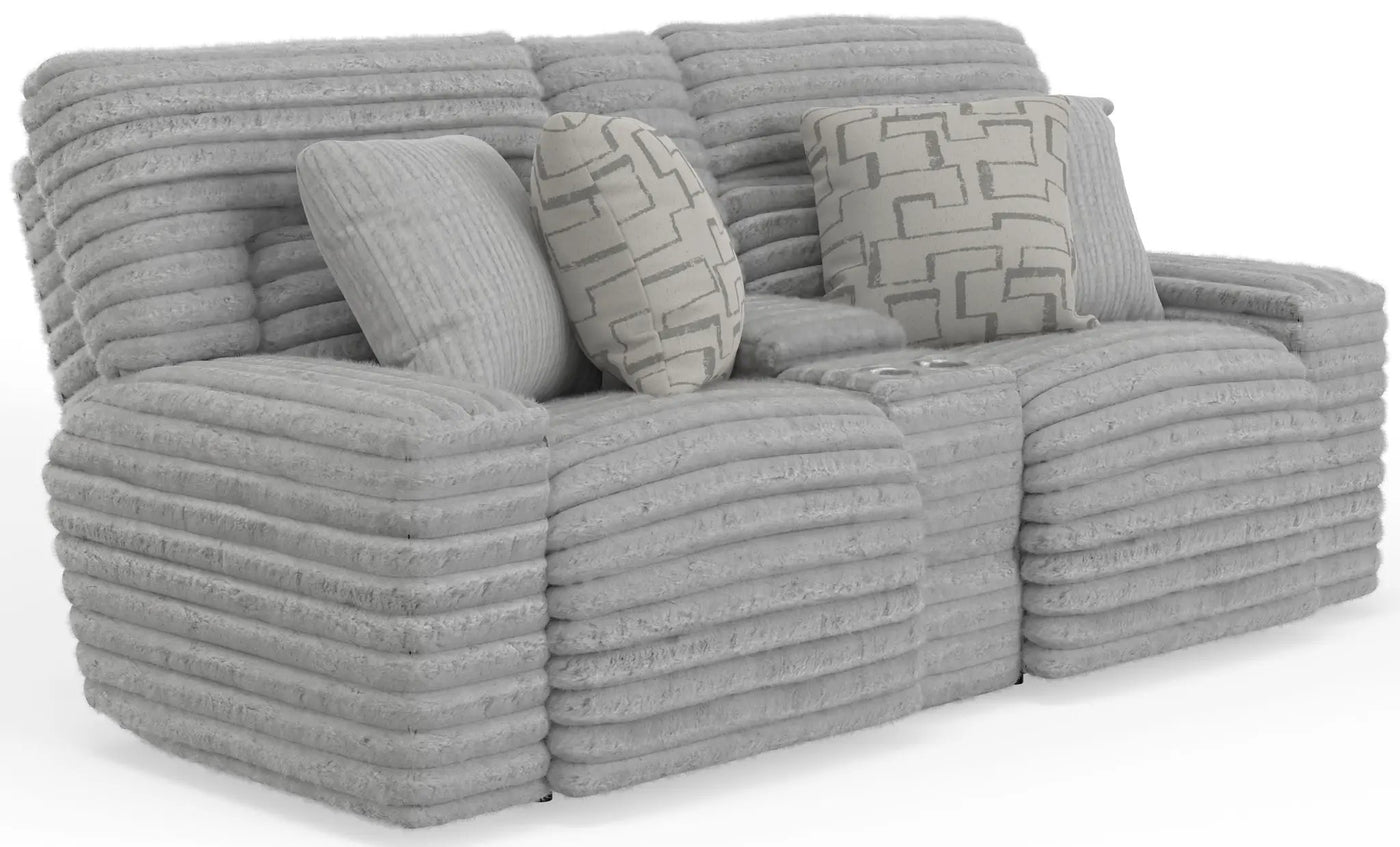 Lynx - Power Reclining Console Loveseat With Zero Gravity by Unique Piece Furniture