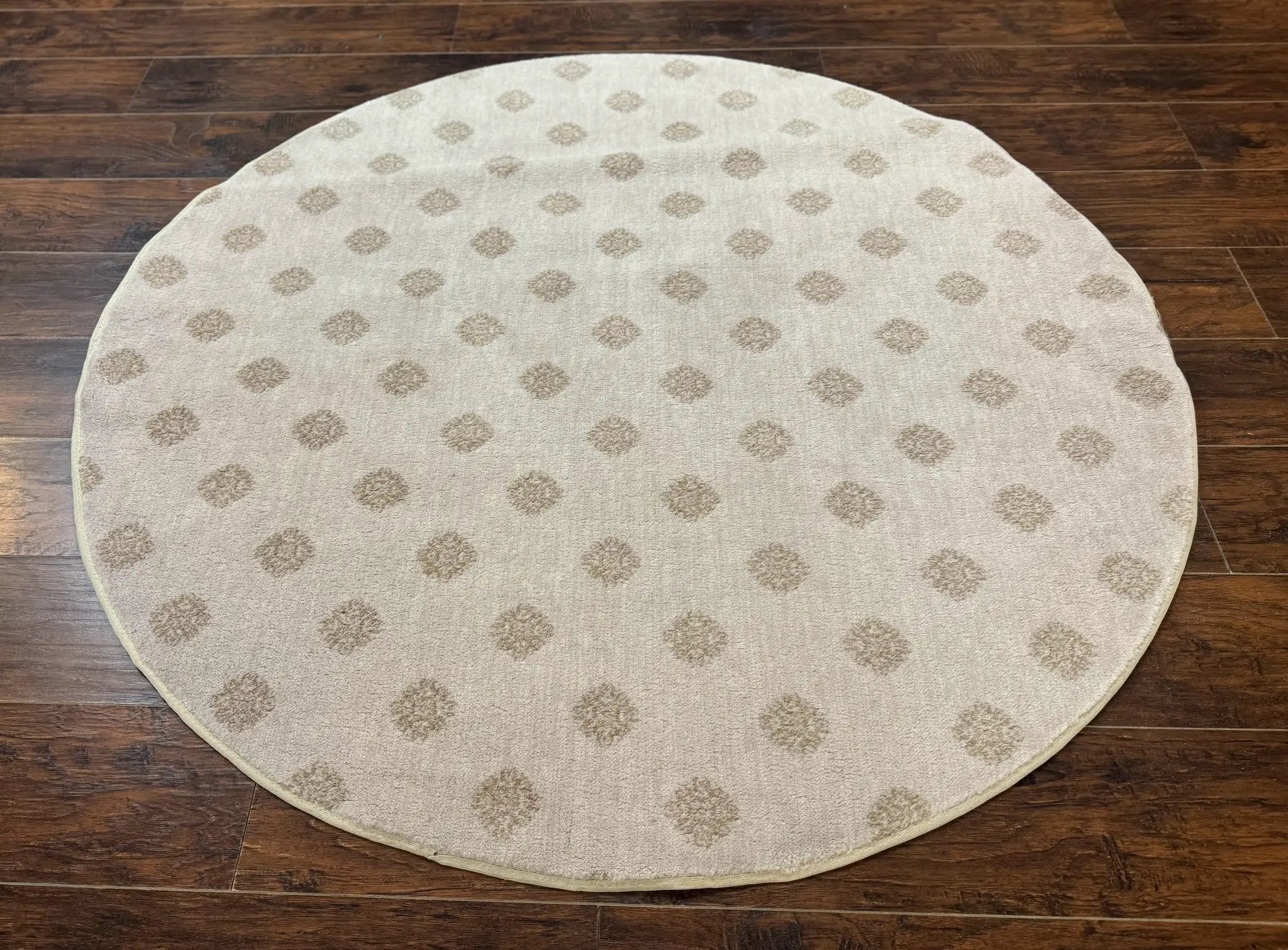 Round Power Loomed Rug 5x5, Contemporary Modern Round Carpet, 5ft Round by Jewel Rugs