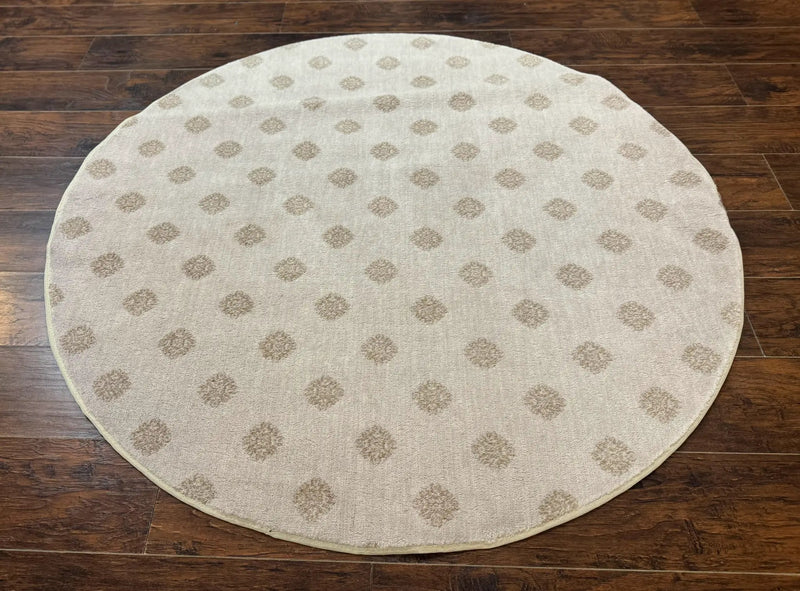 Round Power Loomed Rug 5x5, Contemporary Modern Round Carpet, 5ft Round by Jewel Rugs