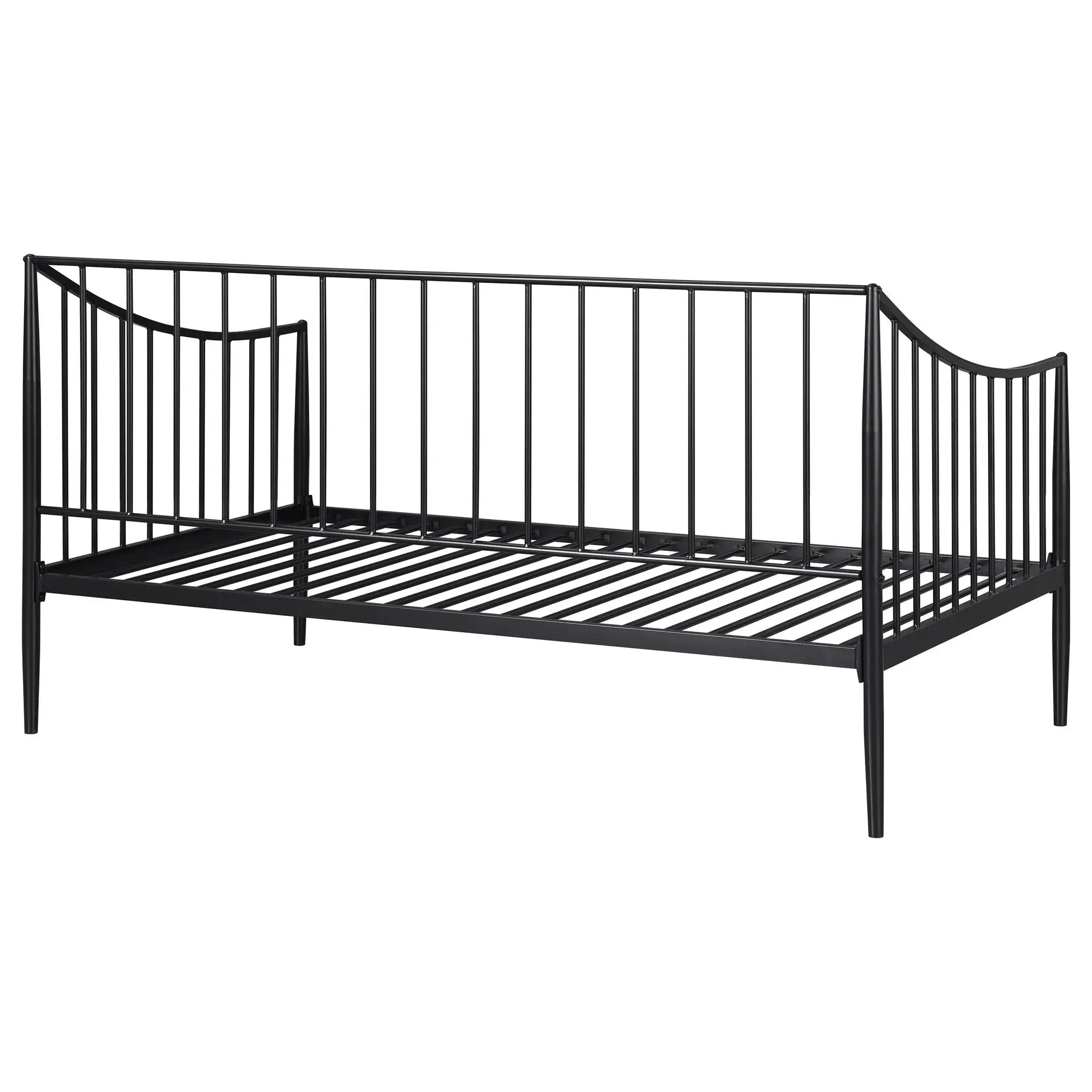 Newbury Metal Twin Daybed Bed Frame Matte Black by Unique Piece Furniture