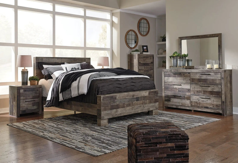Derekson - Five Drawer Chest - Multi Gray by Unique Piece Furniture