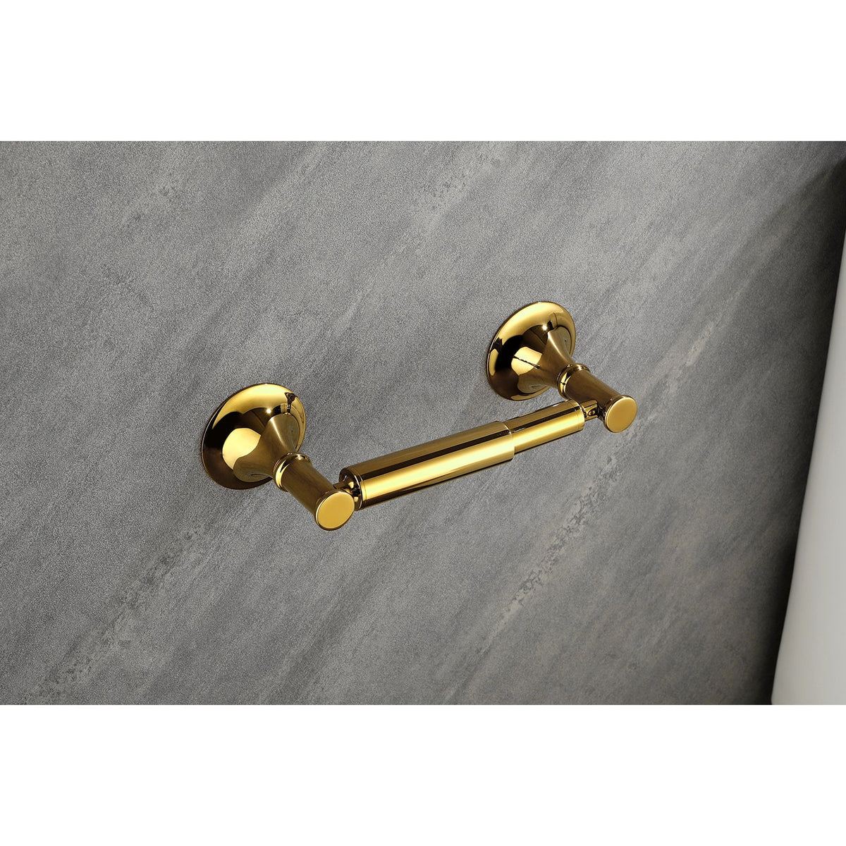 6 Piece Bathroom Accessories Set with Brass Construction - Gold, Matte Black, Brushed Gold, photo 7 of 10
