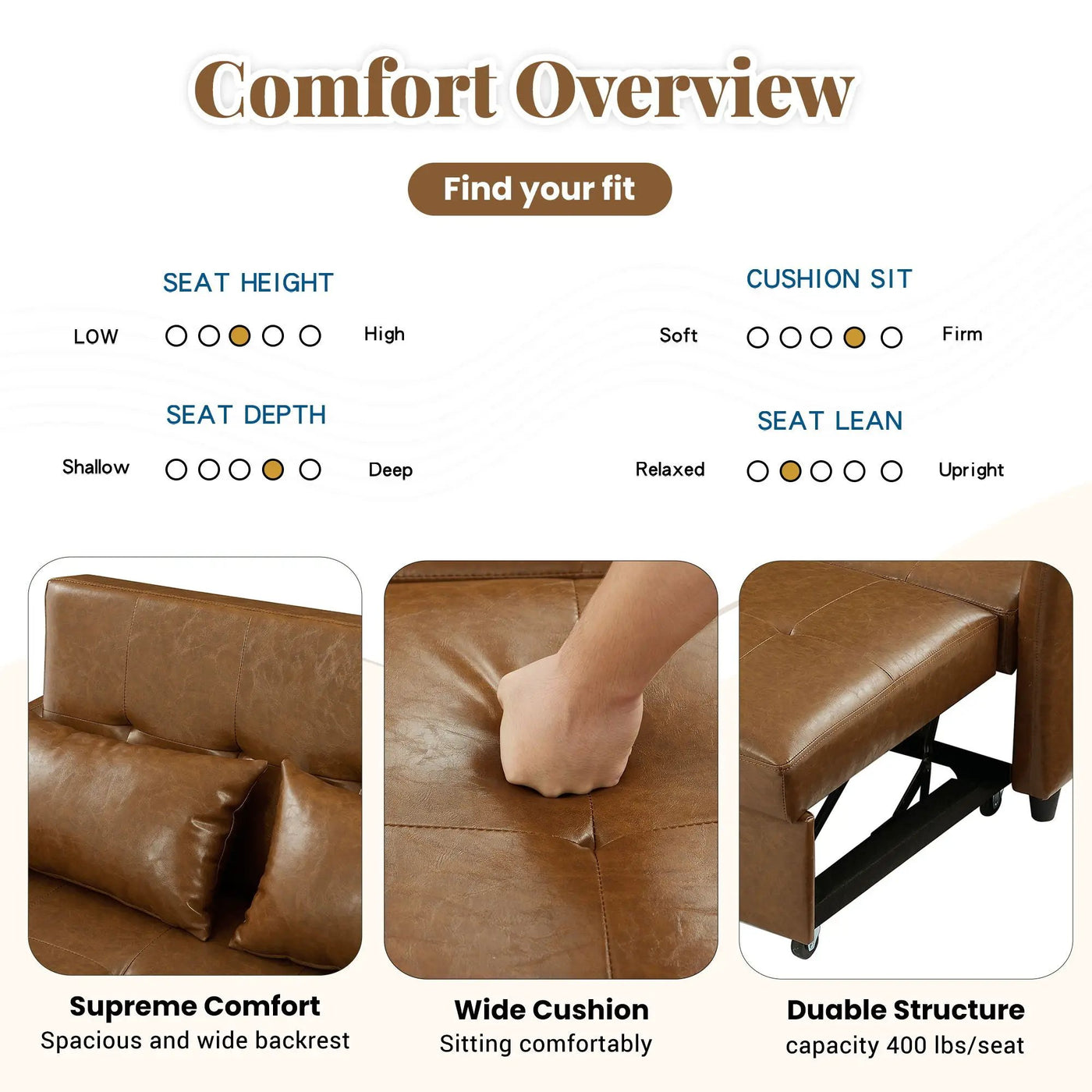Convertible Sleeper Sofa Bed With 3 USB Ports by HouseOfZazla
