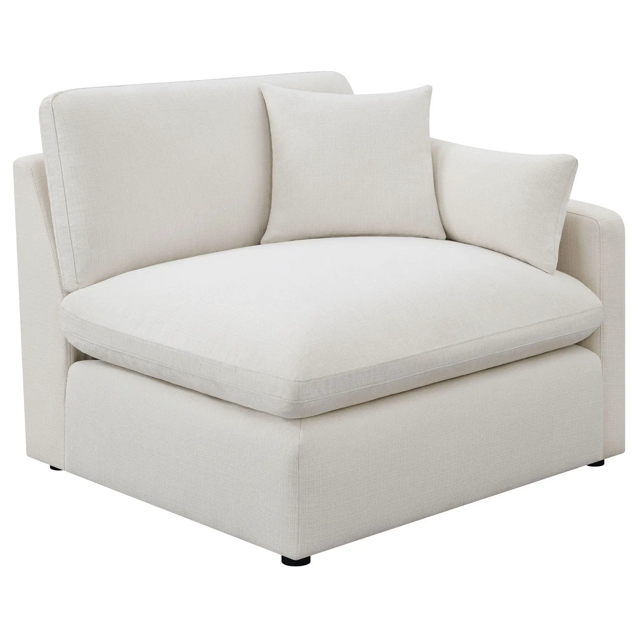 Hobson 4-piece Upholstered Modular Sectional Sofa Ivory by Unique Piece Furniture